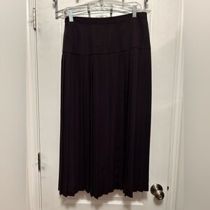 Vintage Executive Collection pleated Broomstick Skirt midi full purple secretary